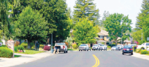 Rivergate Drive in north Lodi, San Joaquin County, California, where Dr. Shock was killed as he answered his door