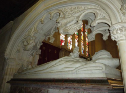 The tomb of Katherine Parr is in Sudeley Castle’s chapel