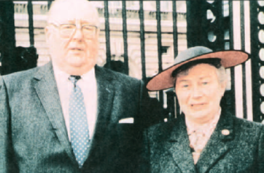 Derek Severs accompanied his wife Eileen to Buckingham Palace when she was honoured with an MBE for her years of charity work