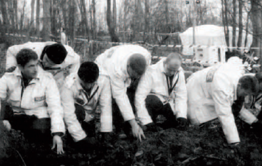 Police searched Armley Wood and eventually made their grim discovery – buried underneath two and a half tons of soil